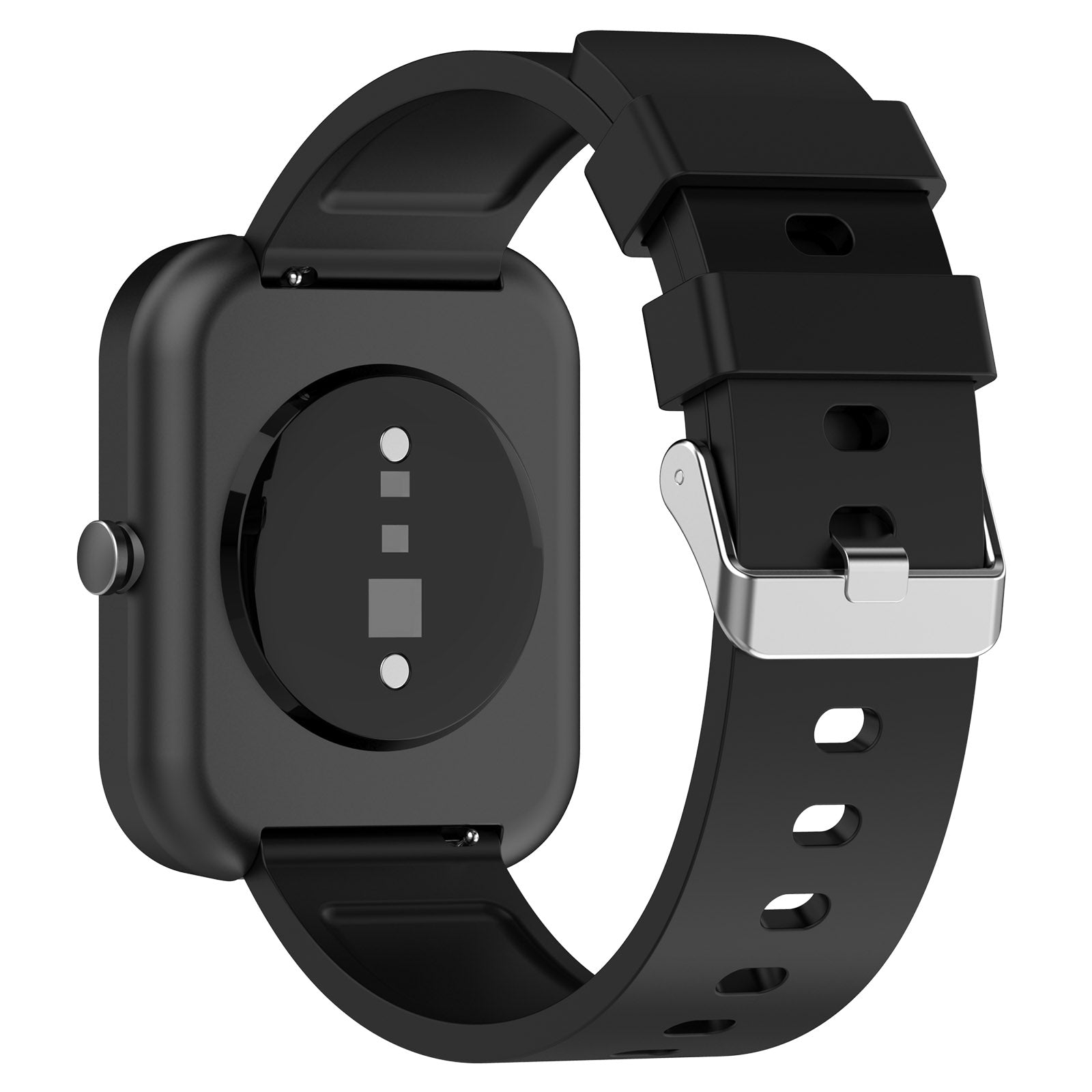 For OnePlus Nord Watch Silicone Watch Strap Adjustable Watch Band with Silver Stainless Steel Buckle For OnePlus Nord Watch Silicone Watch Strap Adjustable Watch Band with Silver Stainless Steel Buckle